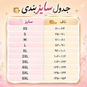 جدول راهنمای انتخاب سایز گن آنچری