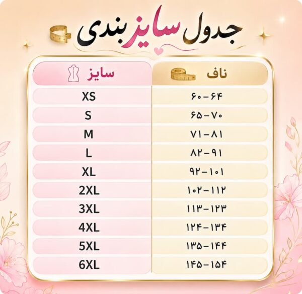 جدول راهنمای انتخاب سایز گن آنچری